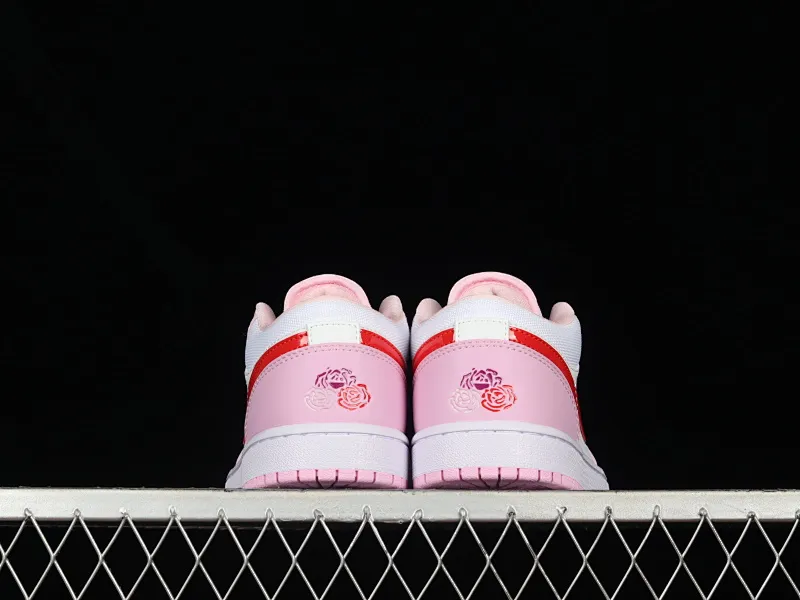 All categories Air Jordan Jordan series basketball shoes Air Jordan 1 Low Z version Air Jordan 1 Low AJ1 Joe 1 white and pink hook low-top casual sneakers DR0758-170